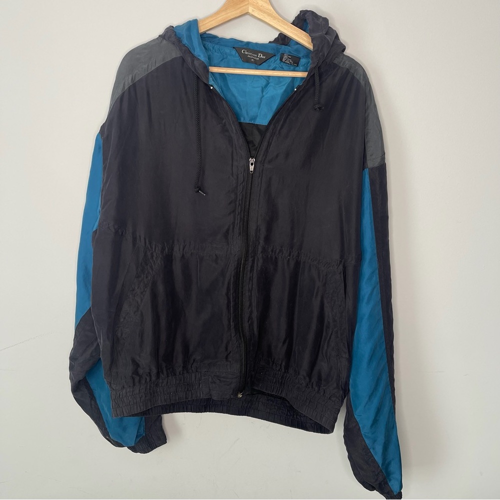Men’s Vintage Christian Dior‎ silk tracksuit jacket size X-Large
